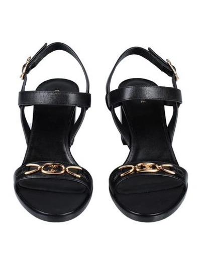 Shop Celine Sandals In Black