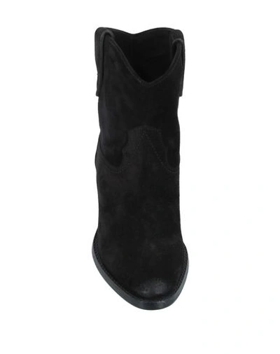 Shop Saint Laurent Woman Ankle Boots Black Size 9.5 Soft Leather