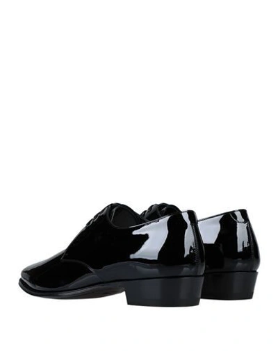 Shop Celine Laced Shoes In Black