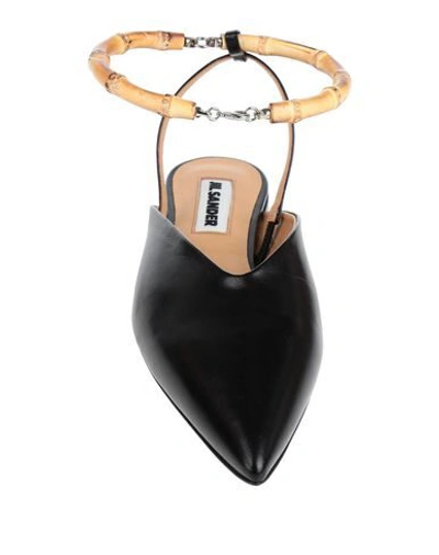 Jil Sander Ballet Flats In Black