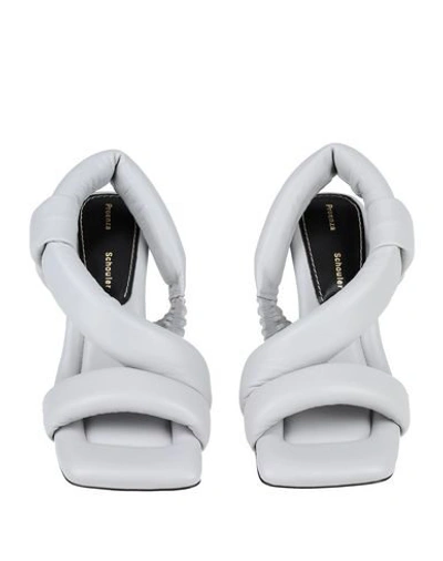 Shop Proenza Schouler Sandals In Light Grey