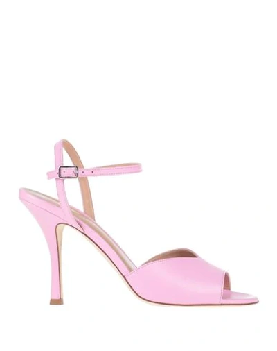 Shop Erika Cavallini Sandals In Pink