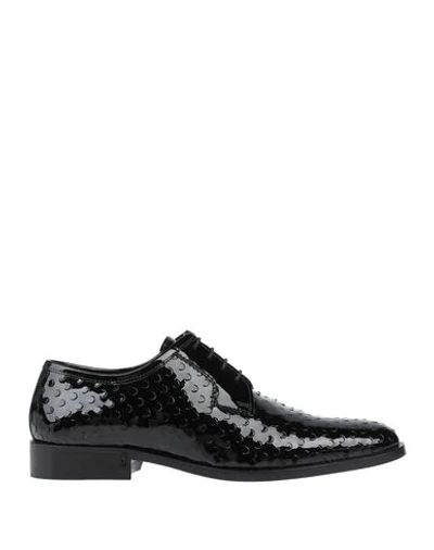 Shop Saint Laurent Laced Shoes In Black