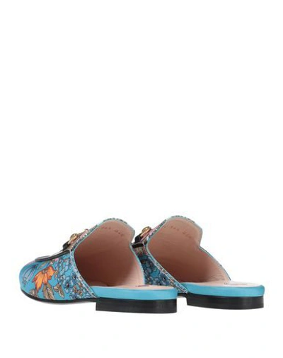 Shop Gucci Mules And Clogs In Azure
