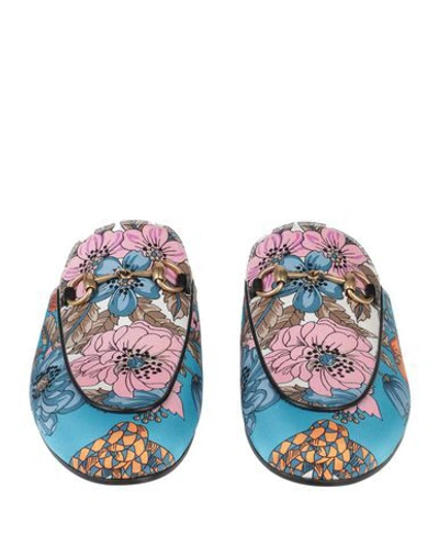 Shop Gucci Mules And Clogs In Azure
