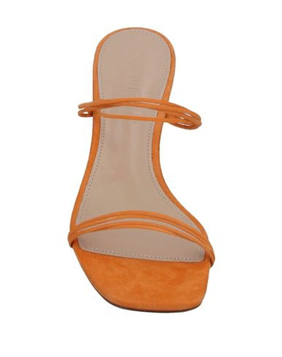 Shop Jacquemus Sandals In Orange
