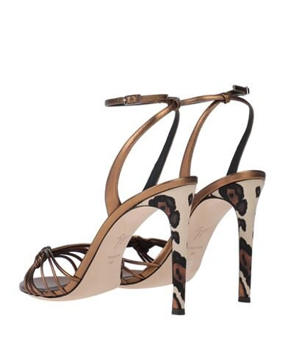 Giuseppe Zanotti Sandals In Bronze