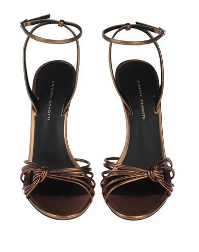Giuseppe Zanotti Sandals In Bronze