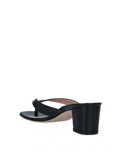 Shop Stuart Weitzman Toe Strap Sandals In Black