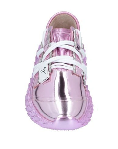 Shop Giuseppe Zanotti Sneakers In Light Purple