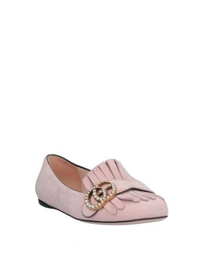 Shop Gucci Ballet Flats In Pink