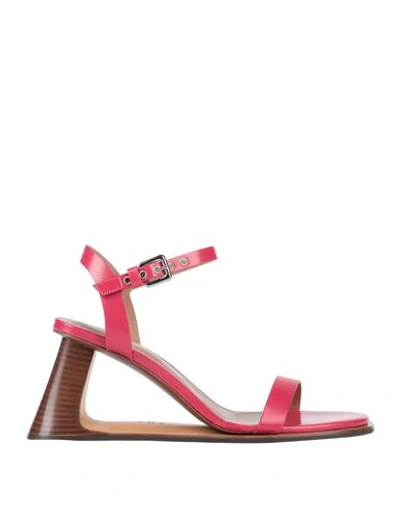 Shop Marni Sandals In Fuchsia