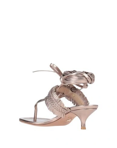 Shop Dior Toe Strap Sandals In Copper