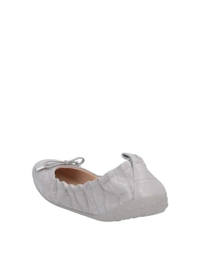 Tod's Ballet Flats In Grey