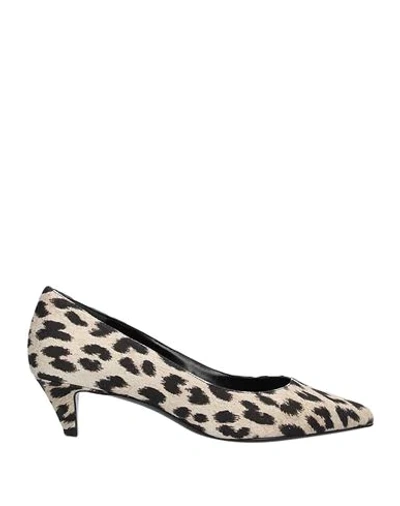 Shop Celine Pumps In Beige