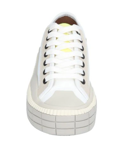 Shop Chloé Woman Sneakers White Size 7 Polyester, Calfskin