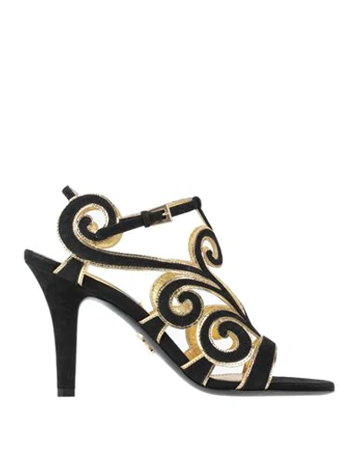 Shop Prada Sandals In Black