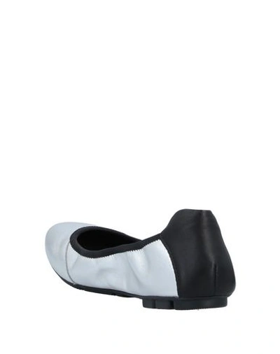 Hogan Ballet Flats In Silver