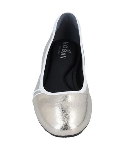 Hogan Ballet Flats In Grey