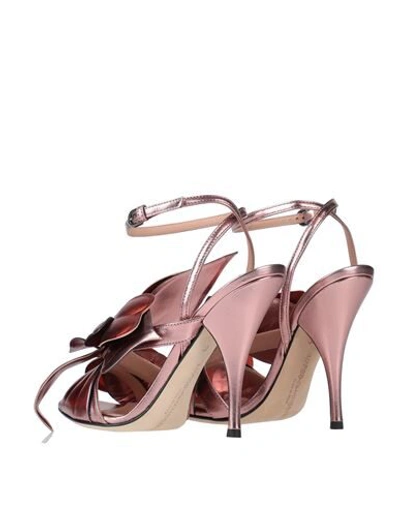 Shop Marco De Vincenzo Sandals In Copper