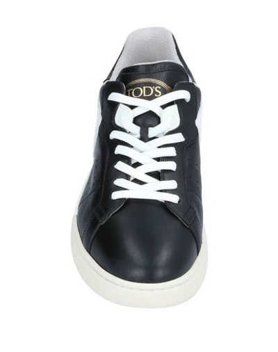 Shop Tod's Woman Sneakers Black Size 6.5 Leather, Textile Fibers