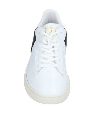 Shop Tod's Woman Sneakers White Size 7 Leather, Textile Fibers