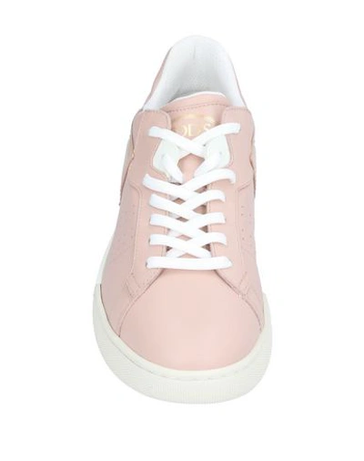 Shop Tod's Woman Sneakers Pink Size 6 Soft Leather