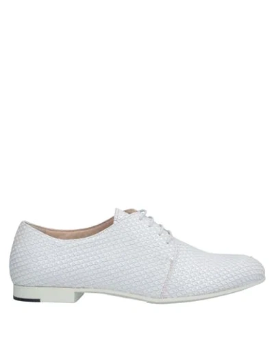 Shop Fratelli Rossetti Lace-up Shoes In Light Grey