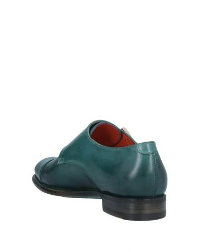 Santoni Loafers In Green