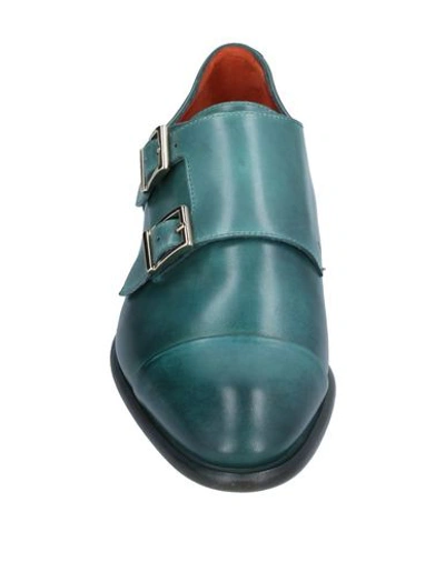 Santoni Loafers In Green
