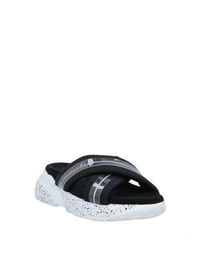 Hogan Sandals In Black
