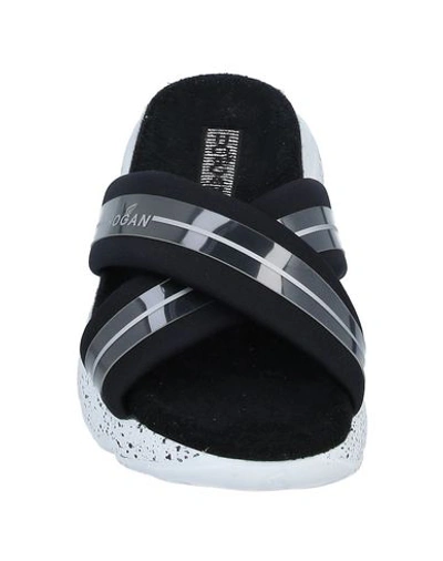 Hogan Sandals In Black