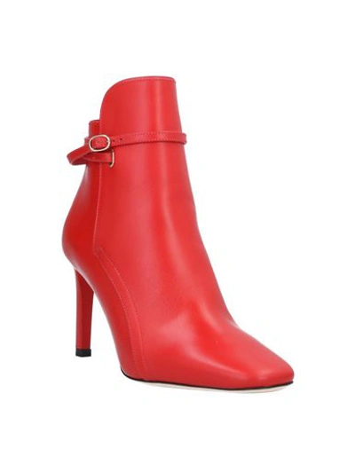 Shop Nina Ricci Ankle Boots In Red