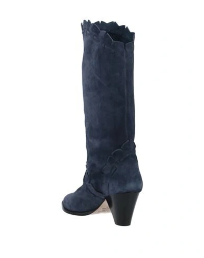 Shop Isabel Marant Woman Boot Midnight Blue Size 6 Calfskin