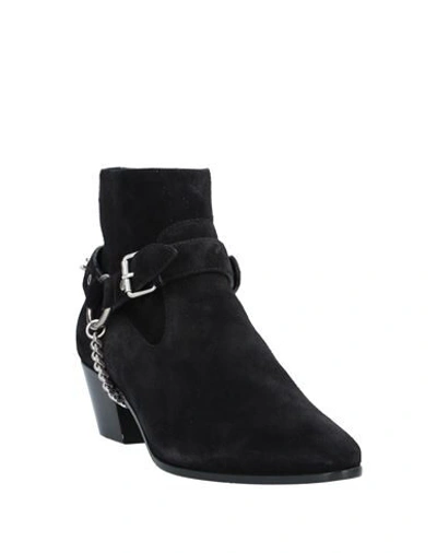 Shop Saint Laurent Ankle Boots In Black