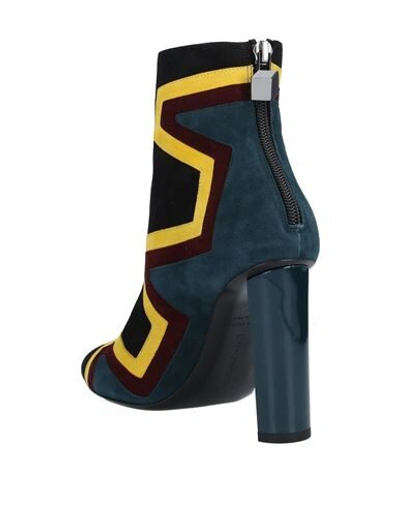 Pierre Hardy Ankle Boots In Deep Jade