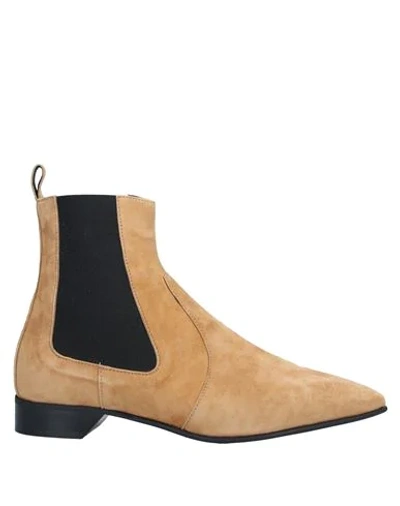 Shop Pierre Hardy Ankle Boots In Camel