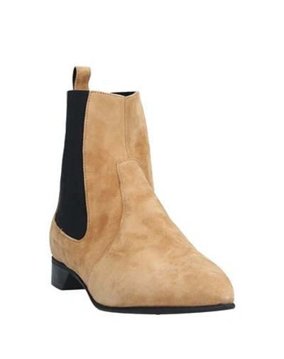 Shop Pierre Hardy Ankle Boots In Camel