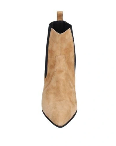 Pierre Hardy Ankle Boots In Camel