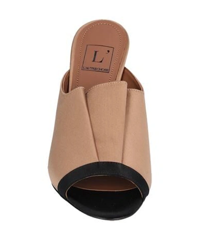 L'autre Chose Sandals In Beige