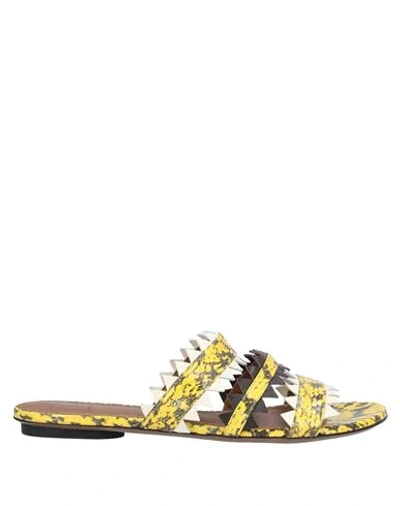 Shop L'autre Chose L' Autre Chose Woman Sandals Yellow Size 7 Soft Leather