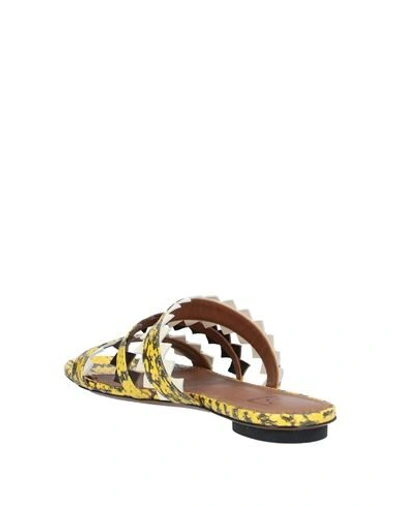 L'autre Chose Sandals In Yellow