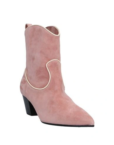Shop L'autre Chose Ankle Boots In Pastel Pink
