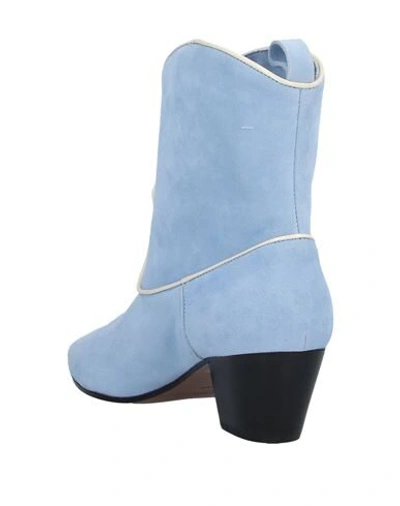 Shop L'autre Chose Ankle Boots In Sky Blue