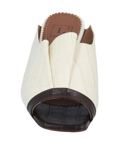 Shop L'autre Chose L' Autre Chose Woman Sandals Ivory Size 6 Soft Leather In White