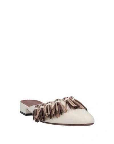 L'autre Chose L' Autre Chose Woman Mules & Clogs Ivory Size 7 Leather In White