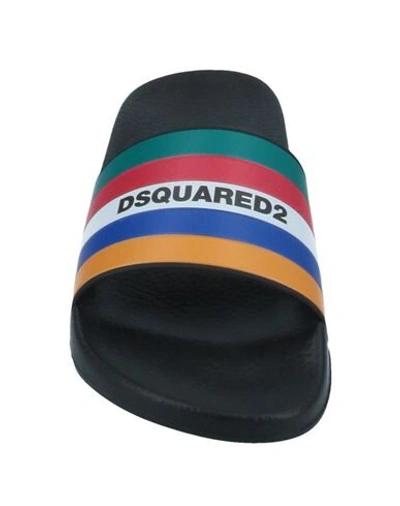 Shop Dsquared2 Woman Sandals Black Size 7 Rubber