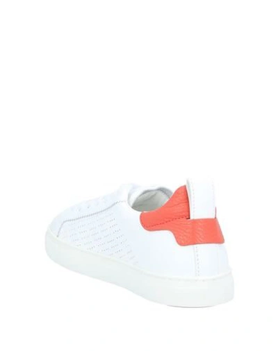 Dsquared2 Woman Sneakers White Size 8 Calfskin In White