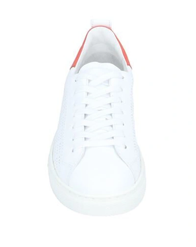 Dsquared2 Woman Sneakers White Size 8 Calfskin In White