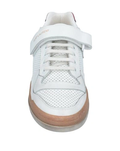 Shop Saint Laurent Sneakers In White